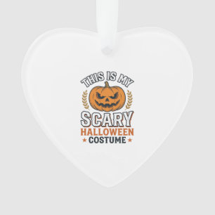 Gruseliger Halloween-Kostüm-Kürbis Vintage-Vektor- Ornament