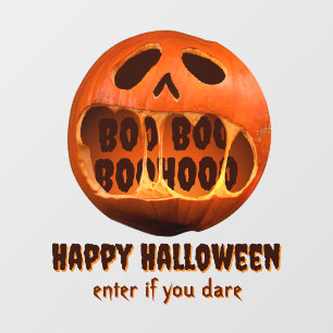 Gruseliger Halloween-Kürbis für die Heimdekoration Fensteraufkleber
