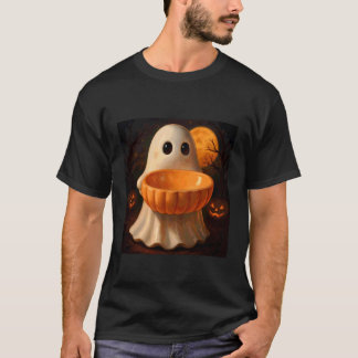 Gruseliger Halloween-Kürbis-Geist T-Shirt