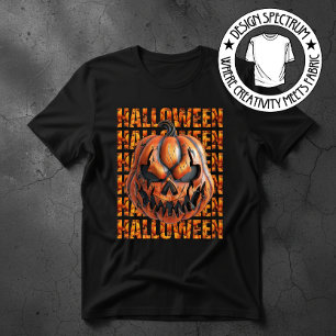 Gruseliger Halloween-Kürbis T-Shirt
