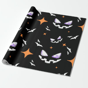 Gruseliger Halloween-Kürbismuster-Geschenk Geschenkpapier