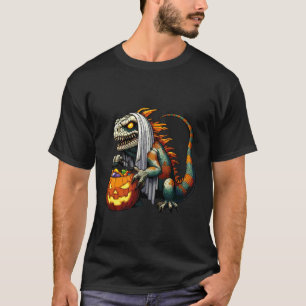 Gruseliger Halloween Leguan Geist Gruseliger Süßig T-Shirt