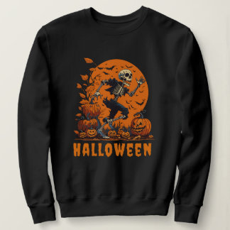 Gruseliger Halloween lustiger Skelett Sweatshirt