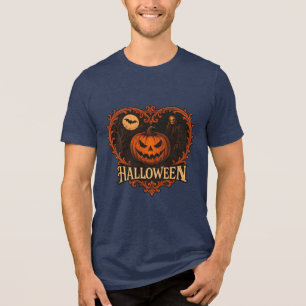 Gruseliger Halloween-Männer-Tri-Blend-T-Shirt – Ge Tri-Blend Shirt
