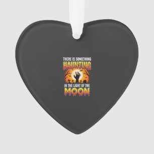 Gruseliger Halloween-Mond-Friedhof-Horror Ornament