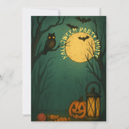 Gruseliger Halloween-Mondlicht Einladung