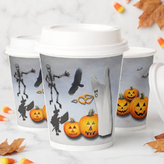 Gruseliger Halloween Pappbecher