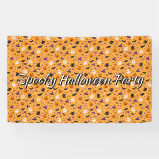 Gruseliger Halloween-Party-Banner – Heimgesuchte N Banner