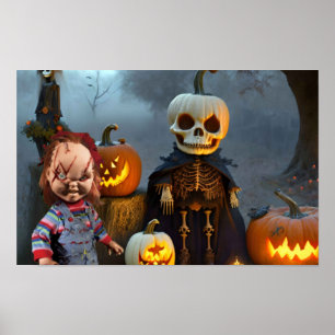Gruseliger Halloween. Poster