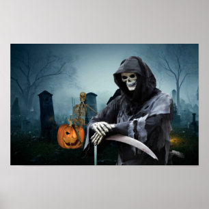 Gruseliger Halloween. Poster