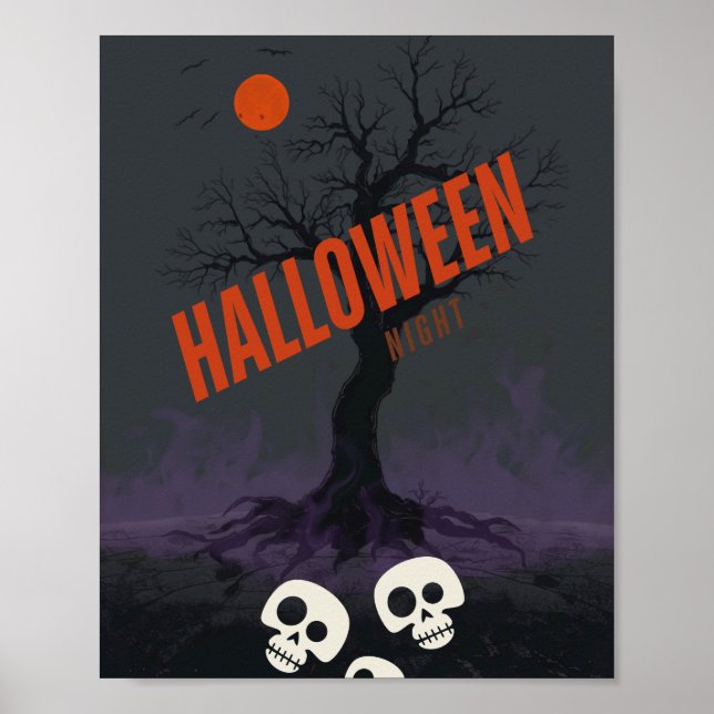 🎃👻Gruseliger Halloween Poster (Vorne)