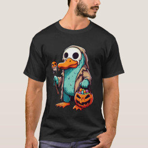 Gruseliger Halloween Schnabeltier-Geist Gruseliger T-Shirt