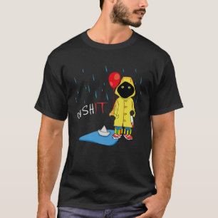 Gruseliger Halloween-Schwarzer-Mensch-Katze-Myster T-Shirt