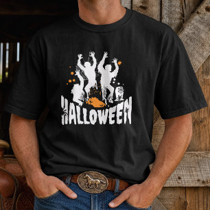Gruseliger Halloween Spukschloss Zombie Party T-Shirt
