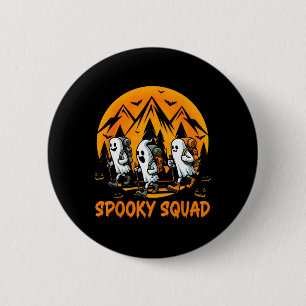 Gruseliger Halloween-Squad-Kostüm Boo Ghost Trekki Button
