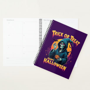 Gruseliger Halloween-Stimmung: Trick-or-Treat-Skel Planer