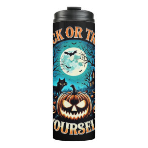 Gruseliger Halloween-Thermalbecher - Süßes oder Sa Thermosbecher