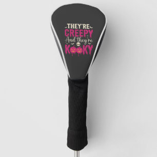Gruseliger Halloween-Totenkopf-Kürbis-Design_1 Golf Headcover