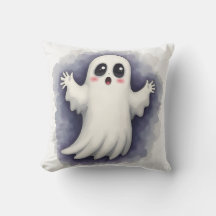 Gruseliger Halloween-Wurfkissen mit Geist