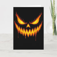 Gruseliger Jack O Lantern Geschnitztes Kürbisgesic