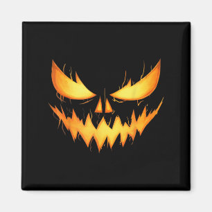 Gruseliger Jack O Lantern Geschnitztes Kürbisgesic Magnet