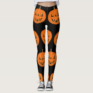 Gruseliger Jack-o'-Lantern Halloween-Entwurf Leggings