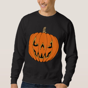 Gruseliger Jack-o'-Lantern Halloween-Entwurf Sweatshirt