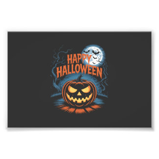 Gruseliger Jack O Lantern Halloween Fotodruck