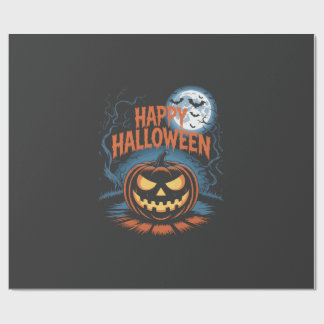 Gruseliger Jack O Lantern Halloween Geschenkpapier