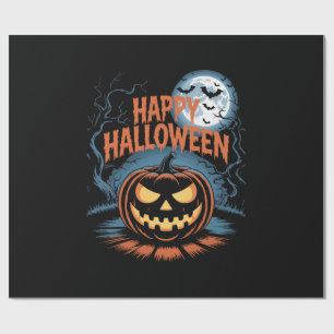 Gruseliger Jack O’ Lantern Halloween Geschenkpapier
