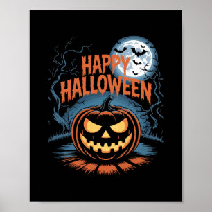 Gruseliger Jack O’ Lantern Halloween Poster