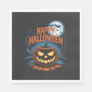 Gruseliger Jack O Lantern Halloween Serviette
