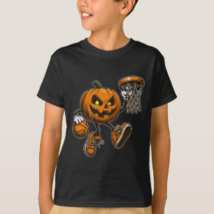 Gruseliger Jack O Lantern Skelett Dunk Halloween K T-Shirt