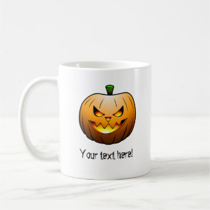 Gruseliger Jack O'lantern für Halloween Kaffeetasse