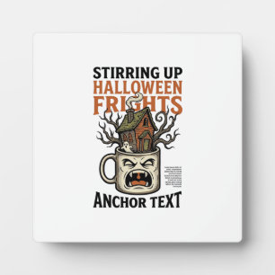 Gruseliger Kaffee Halloween Verfluchte Tasse Grafi Fotoplatte