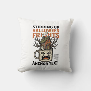 Gruseliger Kaffee Halloween Verfluchte Tasse Grafi Kissen
