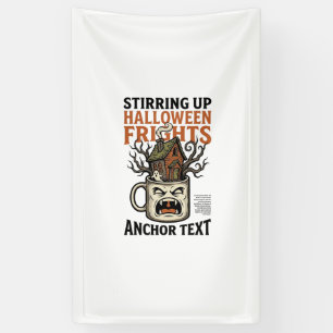 Gruseliger Kaffee Halloween Verfluchter Becher Gra Banner