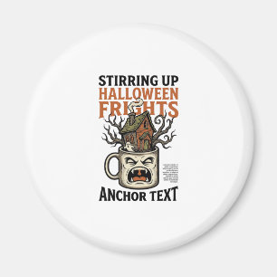 Gruseliger Kaffee Halloween Verfluchter Becher Gra Magnet