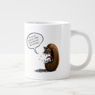 Gruseliger Kaffeebohne Jumbo-Tasse