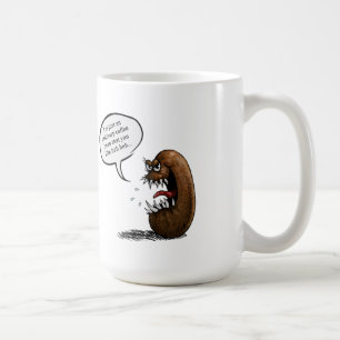Gruseliger Kaffeebohne Kaffeetasse