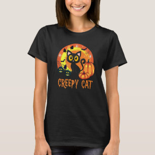 Gruseliger Katzen-Horror Halloween Süße Gruselige  T-Shirt