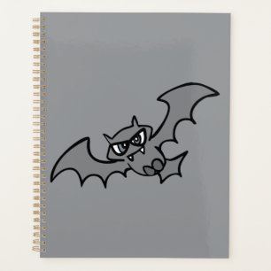 Gruseliger Kawaii Böser Vampirfledermaus Planer