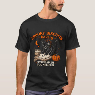 Gruseliger Keks-Club Halloween Katzenliebhaber T-Shirt