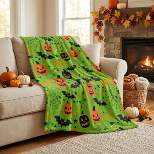Gruseliger Komfort Kuscheliges Halloween-Thema Fleecedecke