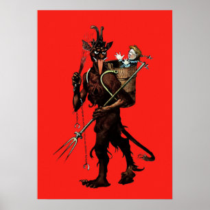 Gruseliger Krampus Poster
