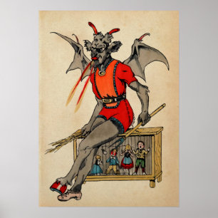 Gruseliger Krampus Poster