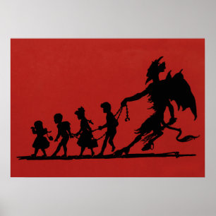 Gruseliger Krampus Poster