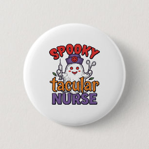 Gruseliger Krankenpfleger Halloween-Geist Shirt De Button
