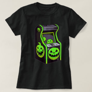 Gruseliger Kürbis-Arcade Süßes Halloween T-Shirt
