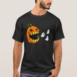 Gruseliger Kürbis, der Geister jagt, lustiger grus T-Shirt